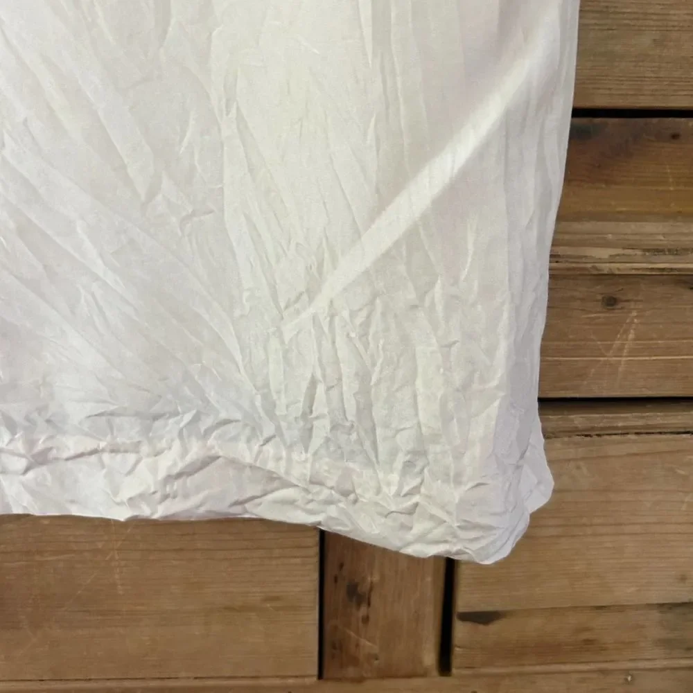 J. Crew Pale Pink‎ Silk Blouse Sleeveless Top Fringe Collar V-Neck Womens Size 6